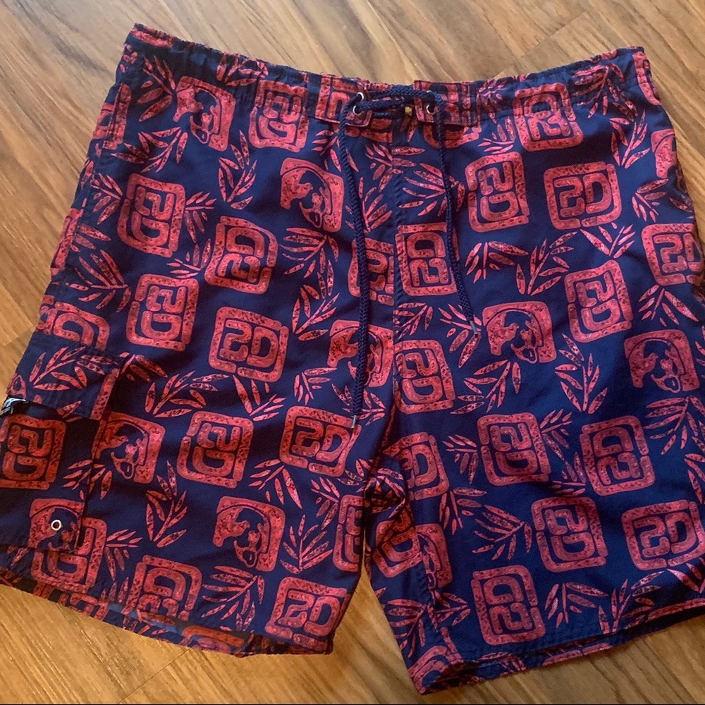 Big Dogs Hawaiian Swimming Trunks